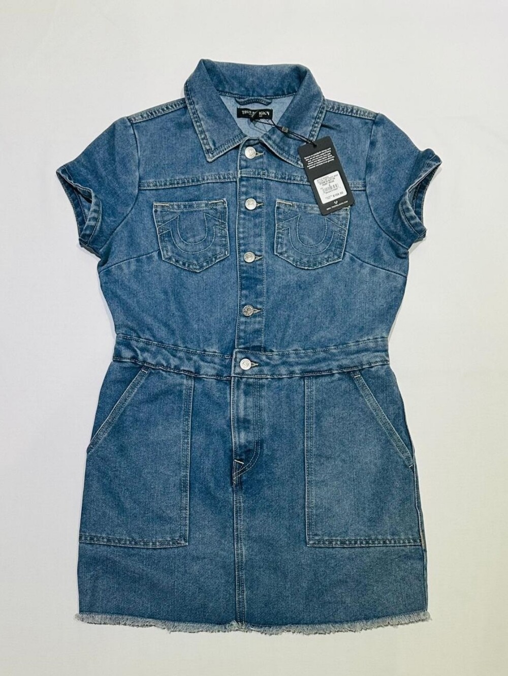 True Religion Denim Mini Dress in Blue
